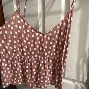 Abercrombie peplum tank XL